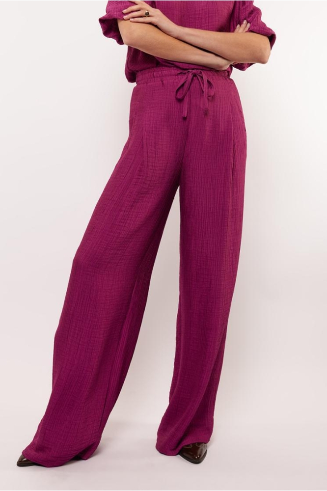 LESLIE PANTS 25VQF24 808 PURPLE ORCHID