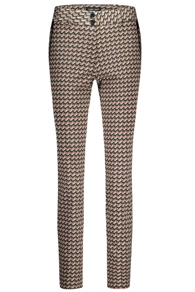 COLETTE ZIP TROUSER L14 497 2323 STUDIO PRINT