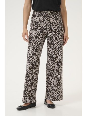 Kaffe Jeans KALEONORA HW DENIM JEANS 10510031 107537 CLASSIC LEOPARD PRINT