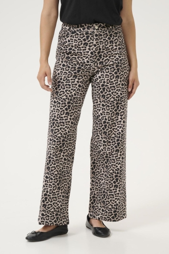 Kaffe Jeans KALEONORA HW DENIM JEANS 10510031 107537 CLASSIC LEOPARD PRINT