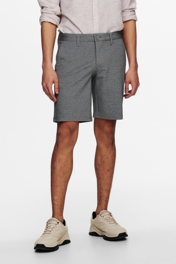 Only & Sons Broek ONSMARK SHORTS GW 8667 NOOS 22018667 MEDIUM GREY MELANGE