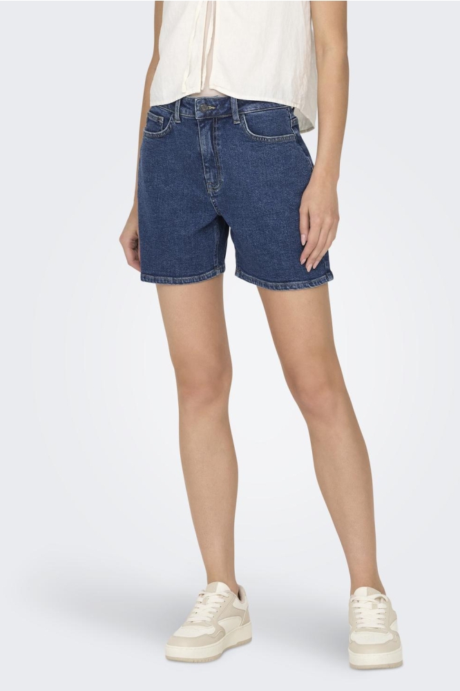 JDYLULLU HW LONG SHORTS DNM 15326450 DARK BLUE DENIM