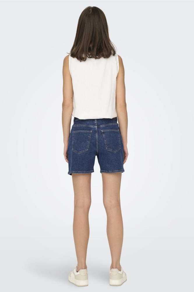 JDYLULLU HW LONG SHORTS DNM 15326450 DARK BLUE DENIM