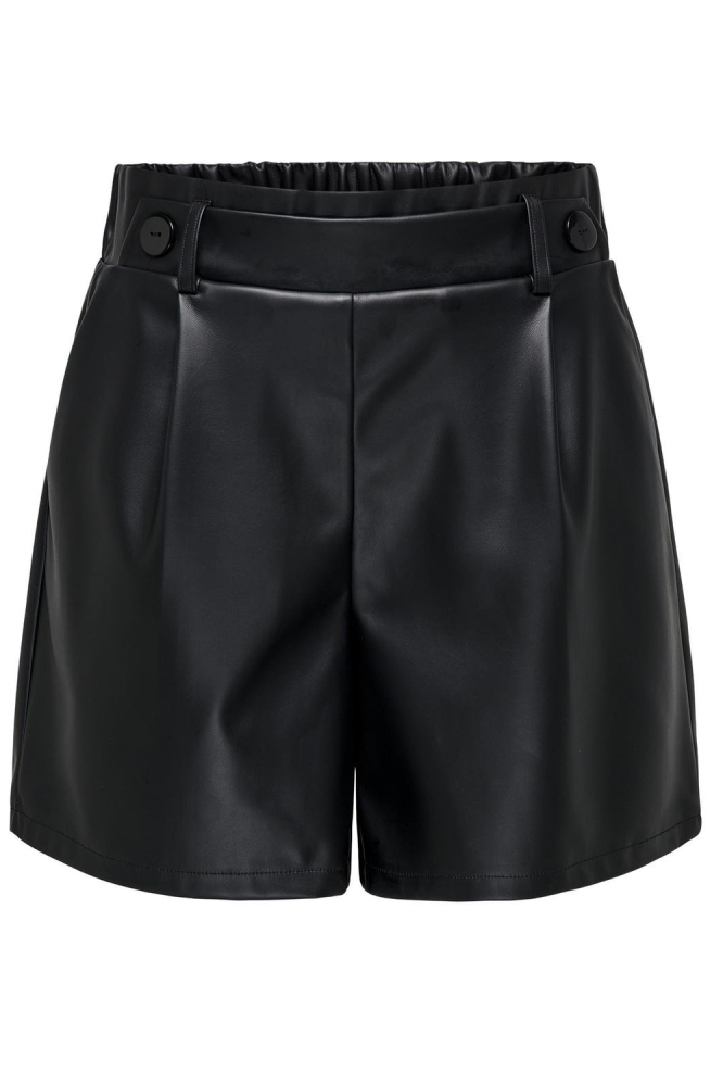 JDYSOYA GEGGO PU SHORTS JRS ATK 15337216 Black