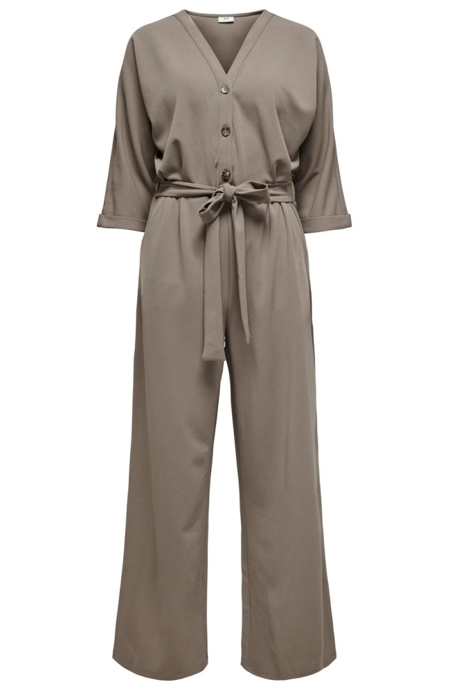 JDYGEGGO LIFE 3/4 BUTTON JUMPSUIT J 15328895 WALNUT