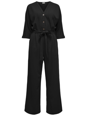 Jacqueline de Yong Broek JDYGEGGO LIFE 3/4 BUTTON JUMPSUIT J 15328895 BLACK