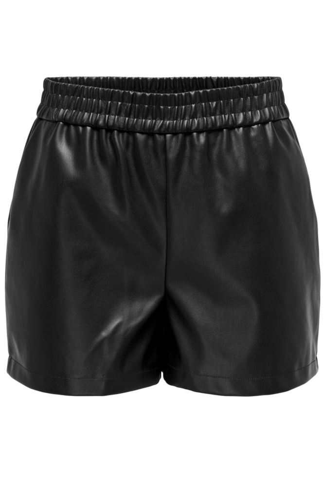 JDYALAIA MW FAUX LEATHER SHORTS PNT 15328310 Black