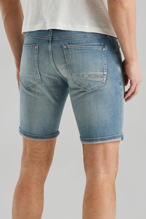 Cast Iron shiftback shorts tint denim wash