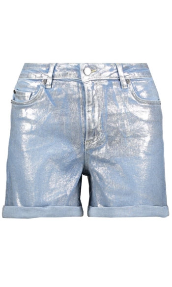 RUBY COATED JEANS SHORTS 242 0089 LIGHT DENIM