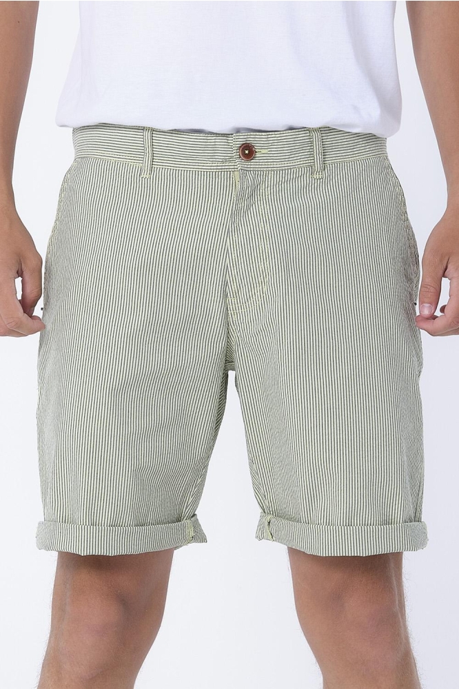 SEERFELD SHORT 088390 4142 CELADON GREEN STRIPE