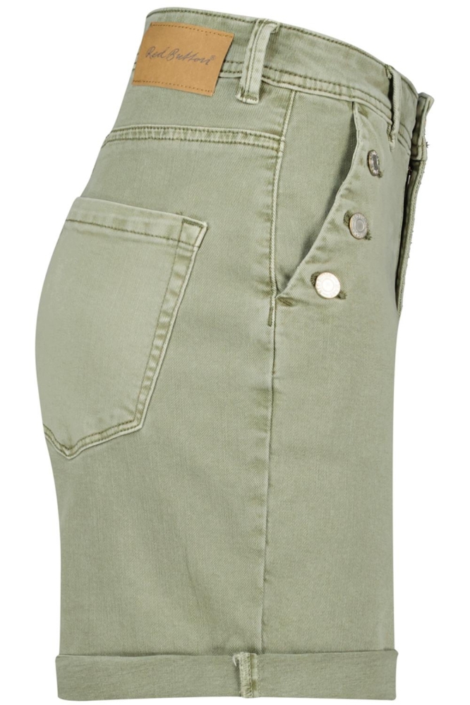 BIBETTE SHORT COLOURED DENIM SRB4229 268 TEAGREEN