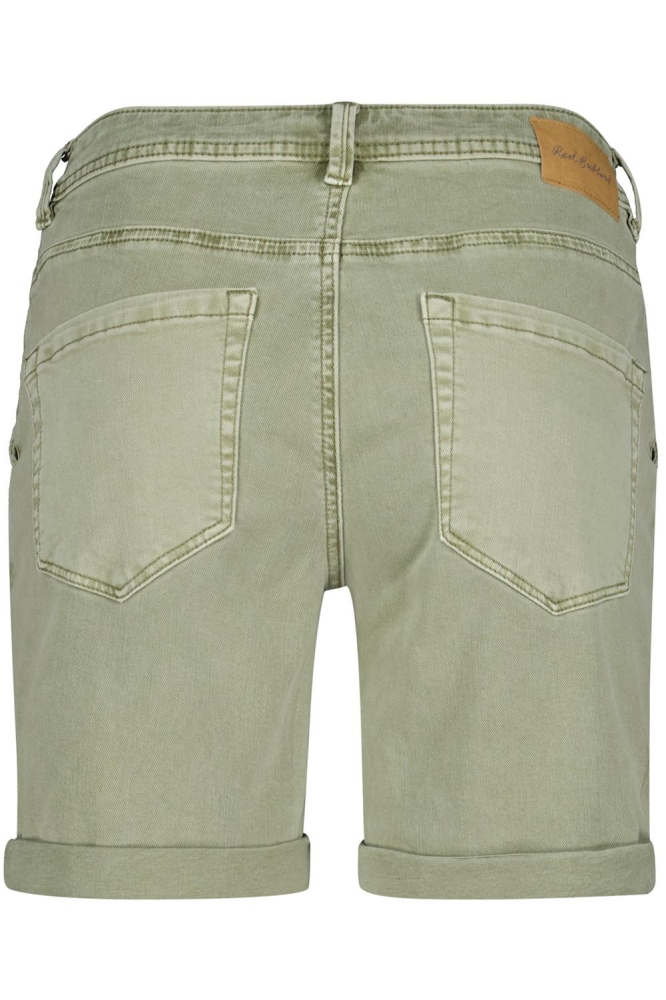 BIBETTE SHORT COLOURED DENIM SRB4229 268 TEAGREEN