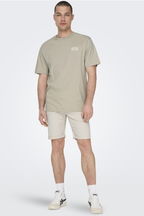 Only & Sons onsply ecru 9296 azg dnm shorts