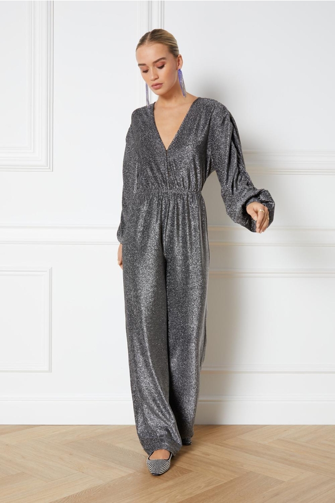 GLITTER JUMPSUIT R2311356397 720 SILVER