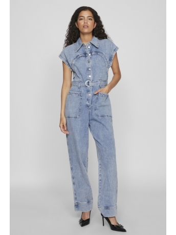 Rouge Vila Broek VIMARI SL DEN JUMPSUIT 14098133 LIGHT BLUE DENIM