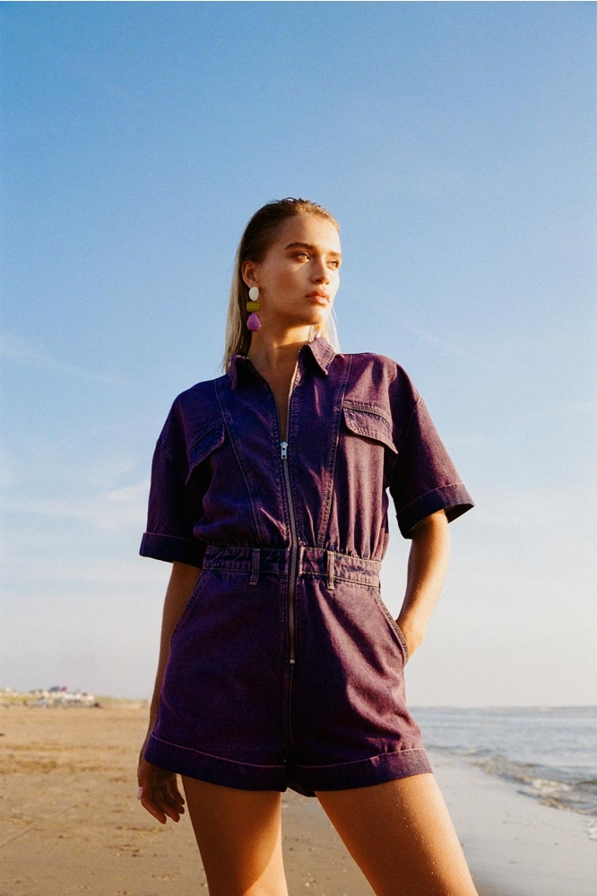 KATE WOVEN JUMPSUIT R2407372425 801 PURPLE