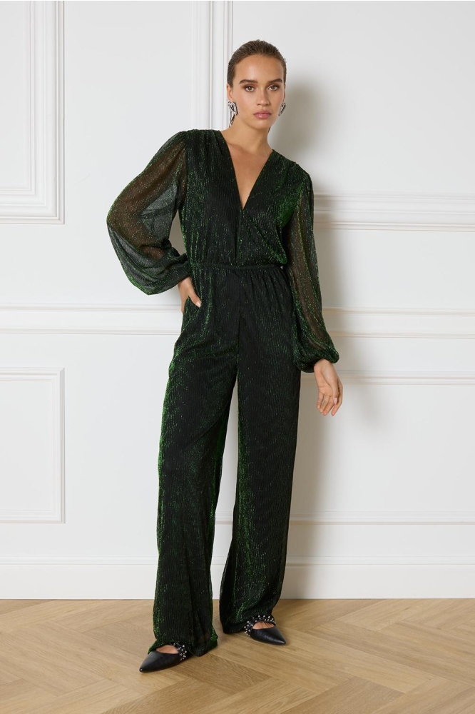 KITT BALLOON SLEEVES JUMPSUIT R2411350596 700 GREEN