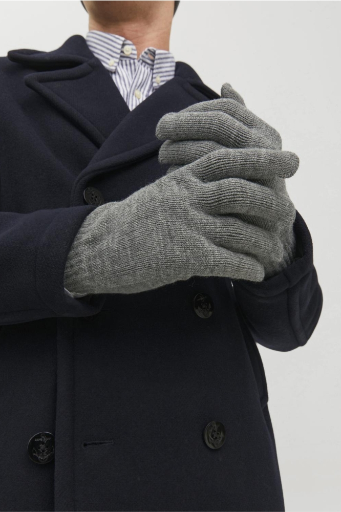 JACBARRY KNITTED GLOVES NOOS 12159459 Grey Melange