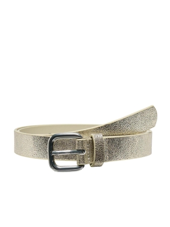 Only Accessoire ONLMADELINE SHINY PU JEANS BELT ACC 15308304 Gold Colour/Silver met