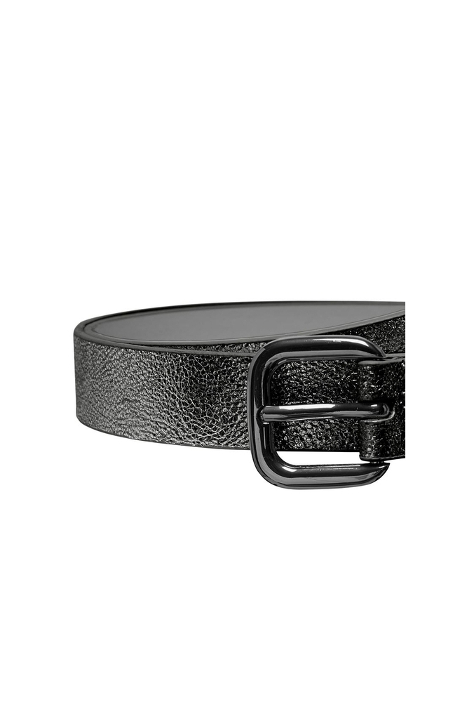 ONLMADELINE SHINY PU JEANS BELT ACC 15308304 Black/Gunmetal