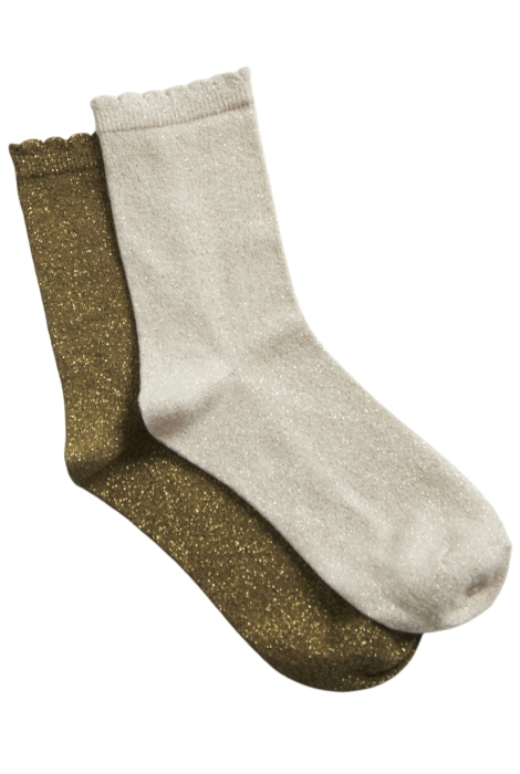 Vila visarina glitter 2-pack socks/ef/ls