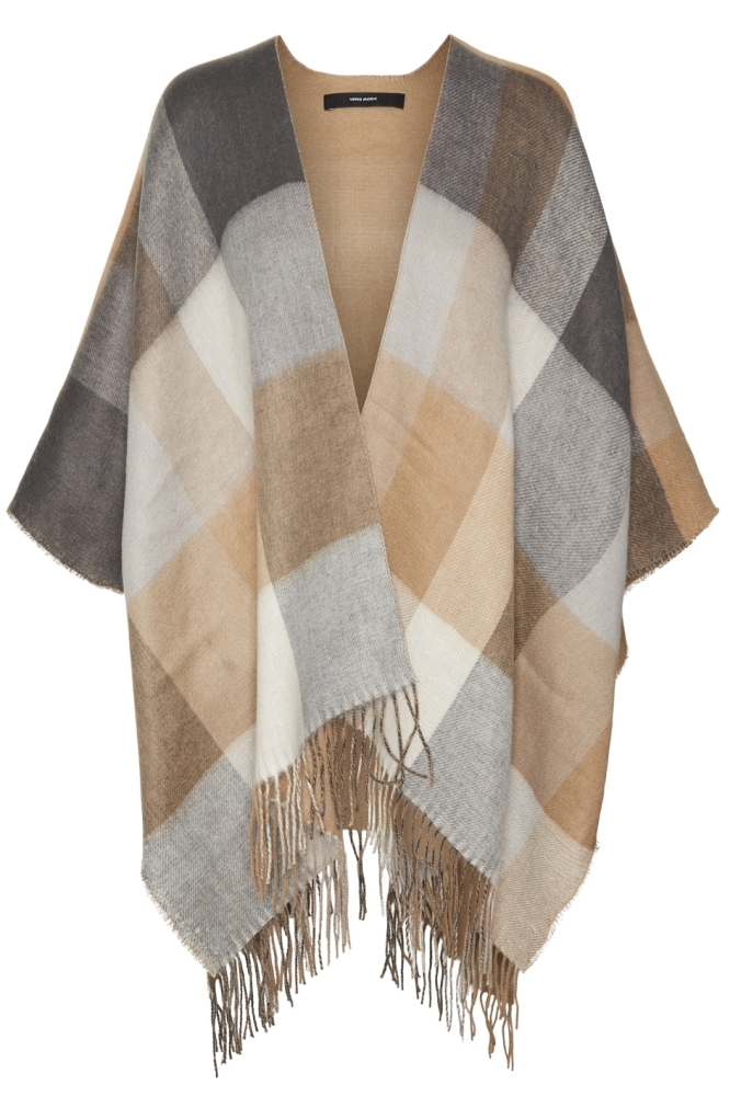 VMKIRA PONCHO GA 10313578 TIGERS EYE/DARK GREY