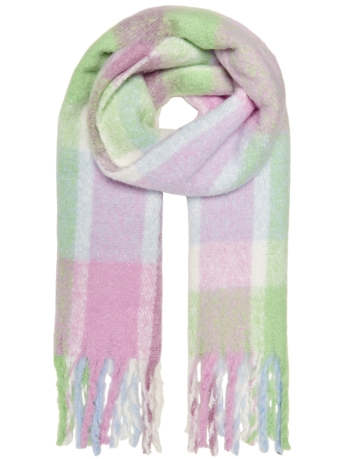 Only Accessoire ONLAYA LIFE CHECK SCARF CC 15298426 ABSINTHE GREEN