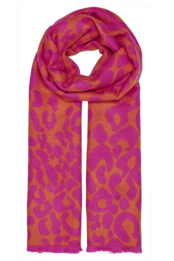 Only Accessoire ONLMILA LEO WOVEN SCARF CC 15266320 FUCHSIA PURPLE