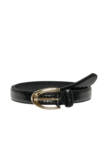 Only Accessoire ONLMILLIE SNAKE PU JEANS BELT ACC 15328061 BLACK/LIGHT GOLD