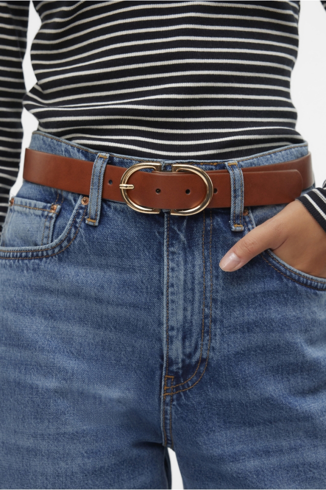 VMSARA COATED BELT NOOS 10312669 COGNAC