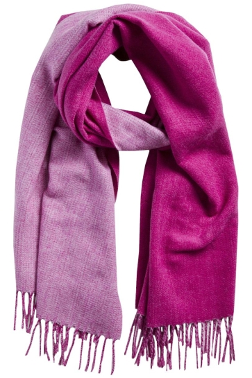 Pieces Accessoire PCNOAH TWO TONED LONG SCARF NOOS BC 17151091 FESTIVAL FUCHSI/PINK