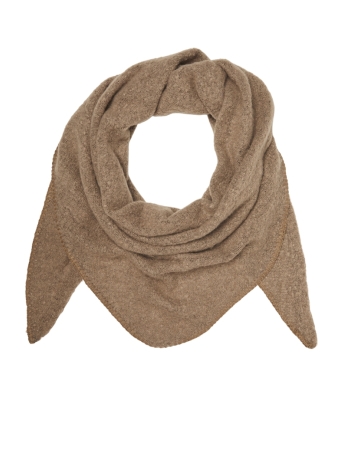 Vero Moda Accessoire VMCALLY TRIANGLE SCARF GA 10313646 BROWN LENTIL/BLACK MELANGE