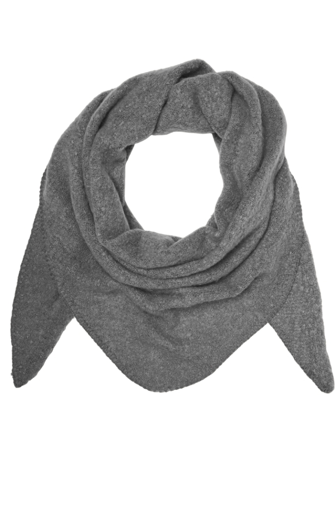 VMCALLY TRIANGLE SCARF GA 10313646 MEDIUM GRAY MELANGE