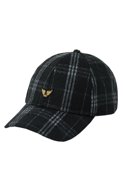 PME legend cap checked wool blend