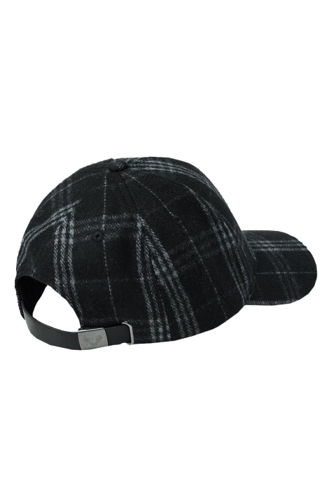 PME legend cap checked wool blend