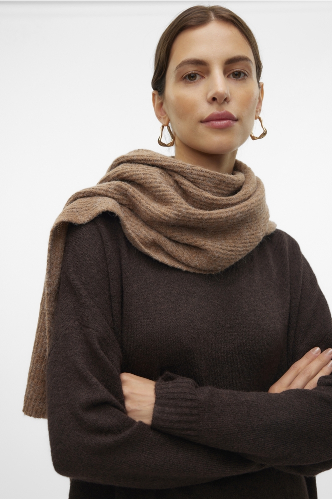 VMGILA RIB SCARF NOOS 10313639 BROWN LENTIL