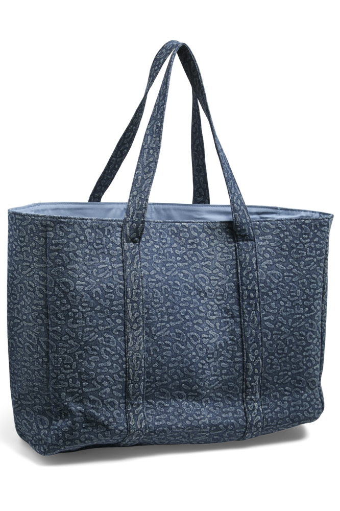 PCTAILINA DENIM SHOPPER 17157731 BLUE DENIM/LEO