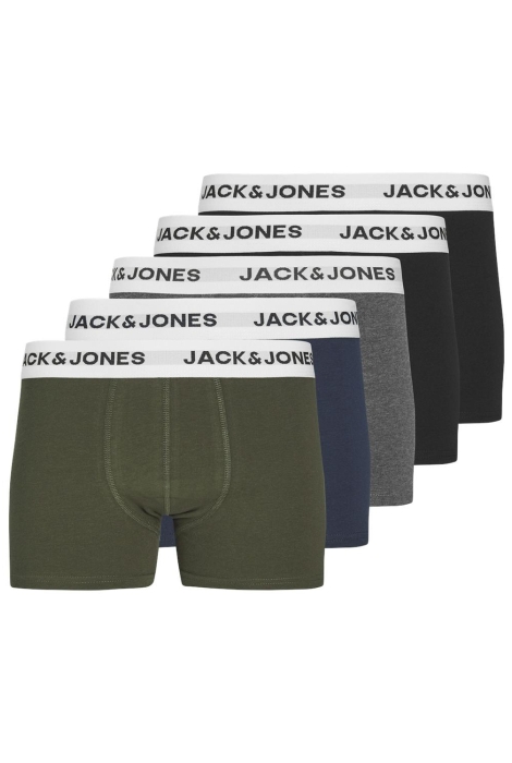 Jack & Jones Junior jacbasic white wb trunks 5 pack noo