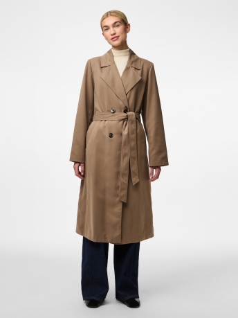 Pieces Jas PCSCARLETT LS TRENCHCOAT NOOS 17146474 Brown Lentil