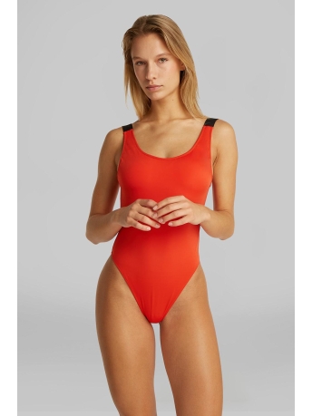 Calvin Klein Accessoire SCOOP BACK ONE PIECE KW0KW02859 XM8 FLAMING CHILI XM8 