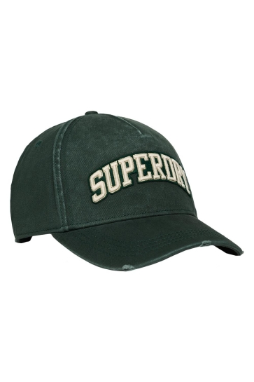 Superdry Accessoire VARSITY LOGO TRUCKER CAP Y9010198A XO9 ACADEMY GREEN