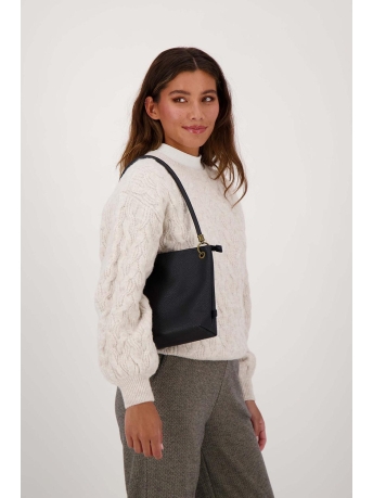 Zusss Accessoire BASIC SCHOUDERTAS MET HENGSEL M 0204 026 0000 ZWART