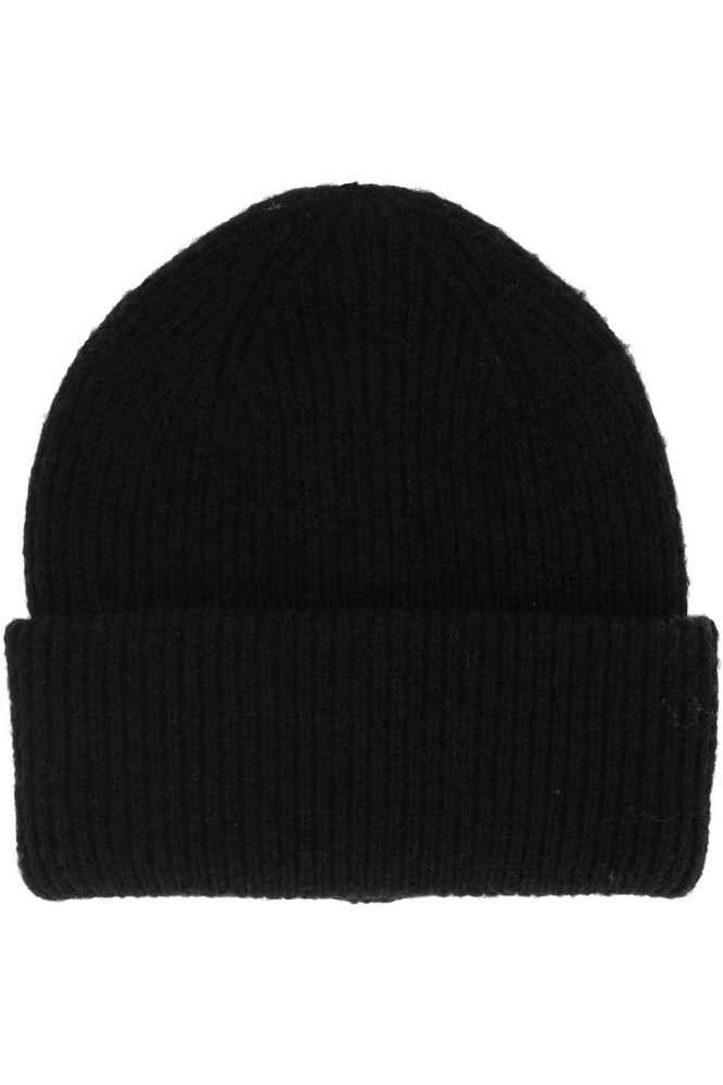 KNIT HAT 000436 00043 BLACK MELANGE