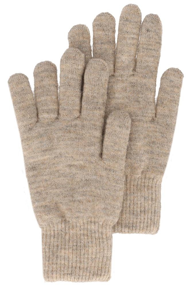 KNIT GLOVES 000434 00011 WOOLWHITE MELANGE