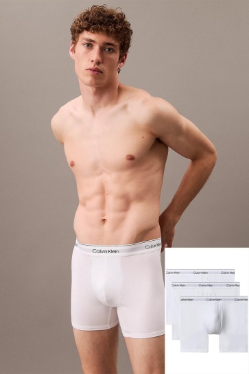 Calvin Klein Ondergoed BOXER BRIEF 3PK 000NB3964A WHITE WHITE WHITE