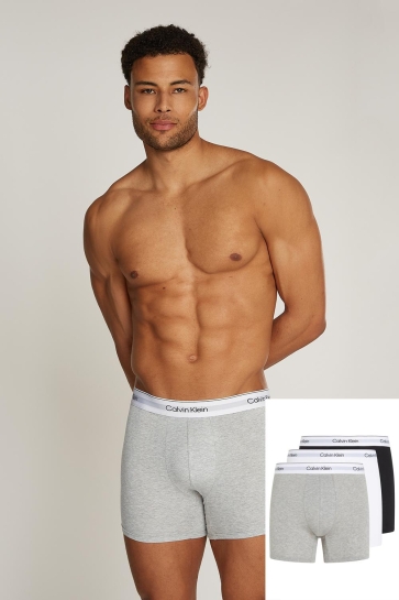 Calvin Klein Ondergoed BOXER BRIEF 3PK 000NB3964A GREY HEATHER, WHITE, BLACK