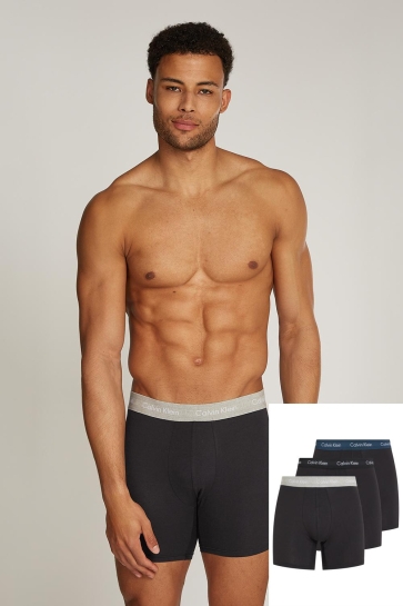 Calvin Klein Ondergoed BOXER BRIEF 3PK 000NB1770A B BLACK GR HEATH NAVY STONE WBS