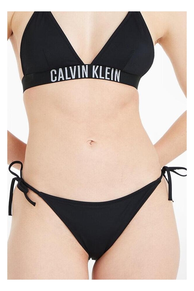 STRING SIDE TIE CHEEKY BIKINI KW0KW01858 BEH PVH BLACK