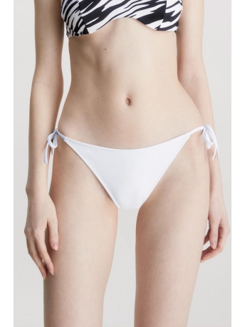 Calvin Klein Accessoire STRING SIDE TIE CHEEKY BIKINI KW0KW01858 YCD PVH CLASSIC WHITE