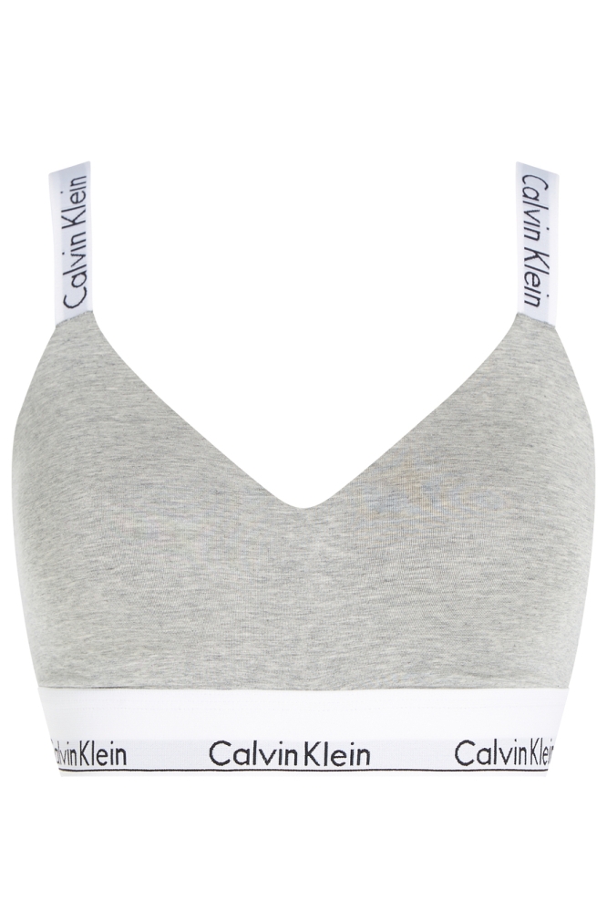 LGHT LINED BRALETTE 000QF7060E GREY HEATHER